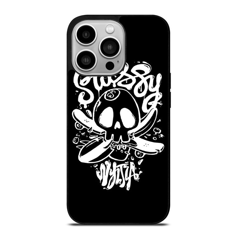 STUSSY SKULL LOGO iPhone 14 Pro Case Cover