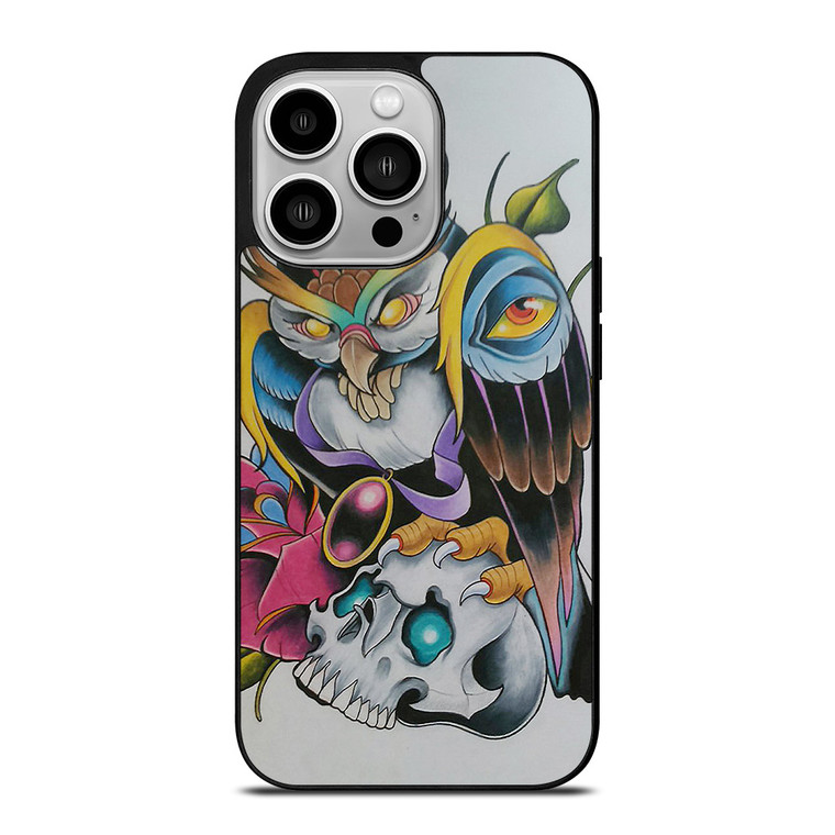 SUGAR SCHOOL OWL TATTOO iPhone 14 Pro Case Cover