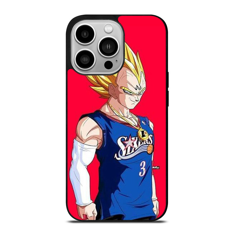 VEGETA DRAGON BALL PHILADELPHIA SIXERS iPhone 14 Pro Case Cover