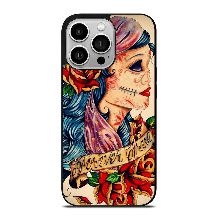 VINTAGE SUGAR SCHOOL TATTOO iPhone 14 Pro Case Cover