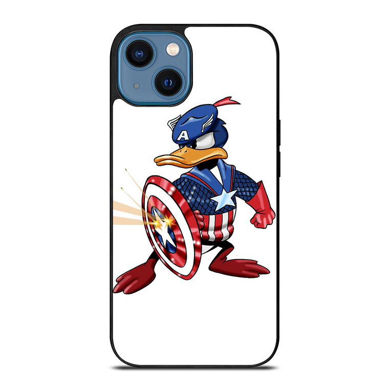 CAPTAIN AMERICA DAFFY DUCK 2 iPhone 14 Case Cover