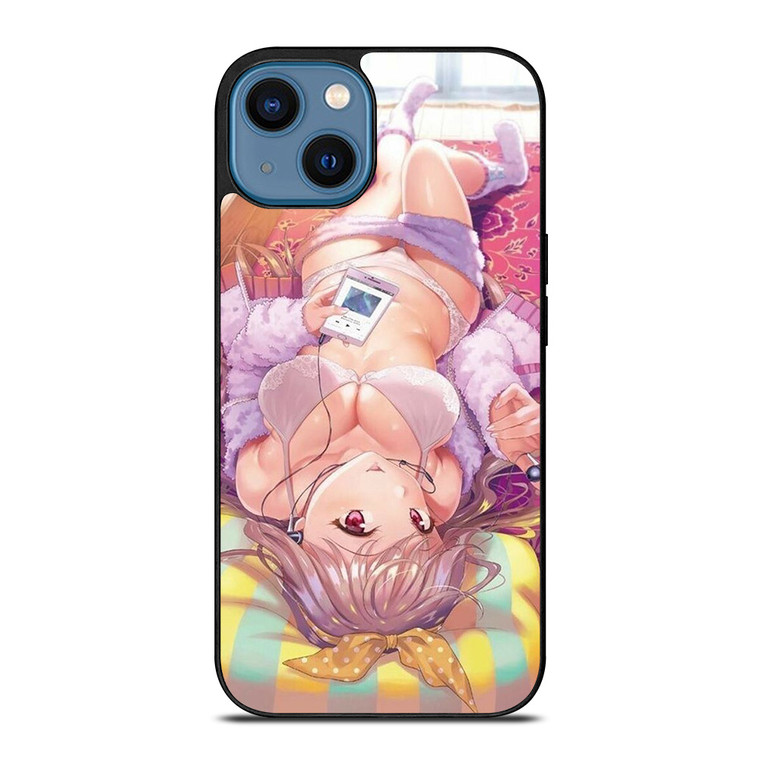 ECCHI SEXY ANIME LYING iPhone 14 Case Cover