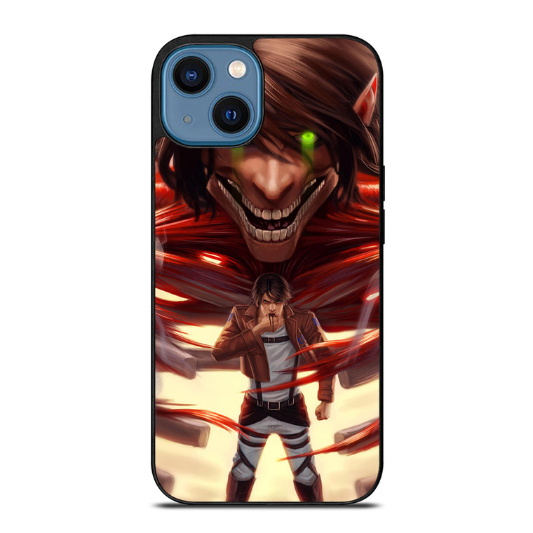 EREN YEAGER ANIME ATTACK ON TITAN iPhone 14 Case Cover