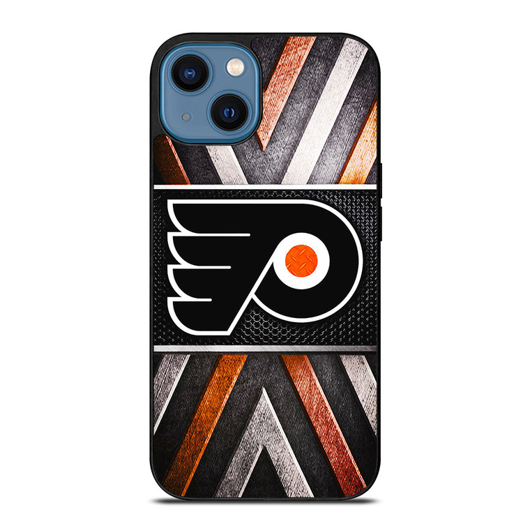 PHILADELPIA FLYERS METAL LOGO iPhone 14 Case Cover