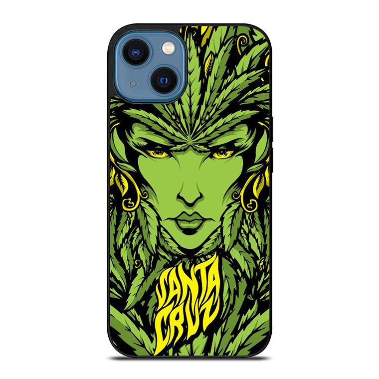 SANTA CRUZ SKATEBOARD LADY LEAFS iPhone 14 Case Cover