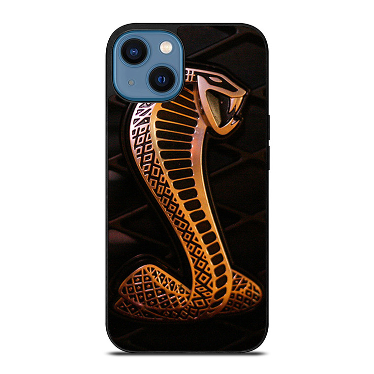 SHELBY COBRA FORD GOLD LOGO iPhone 14 Case Cover