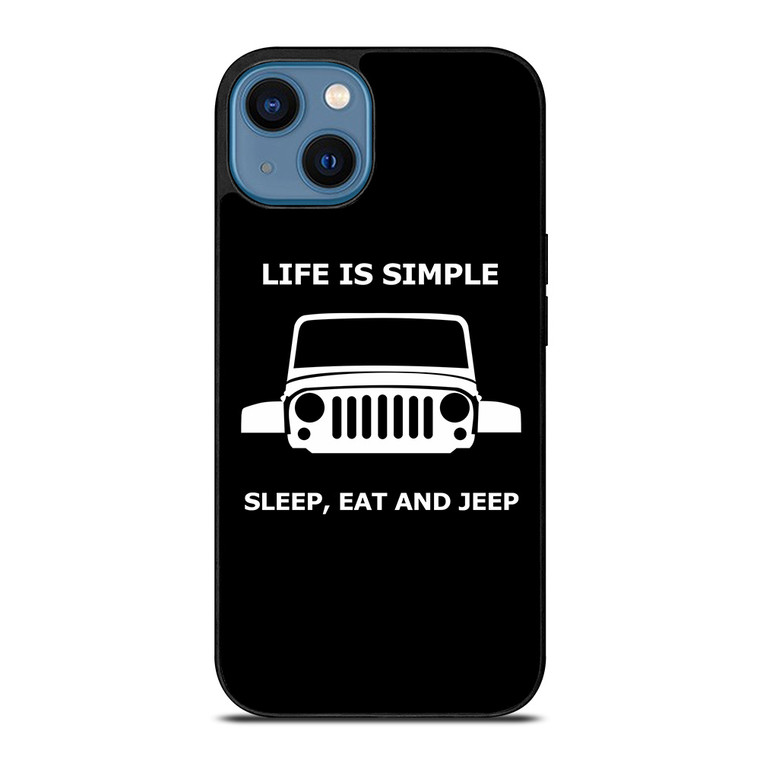 SLEEP EAT AND JEEP iPhone 14 Case Cover