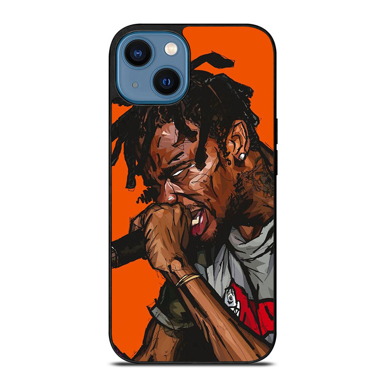 TRAVIS SCOTT ART iPhone 14 Case Cover