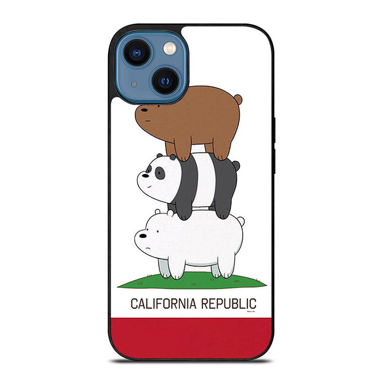 WE BARE BEARS CALIFORNIA REPUBLIC iPhone 14 Case Cover