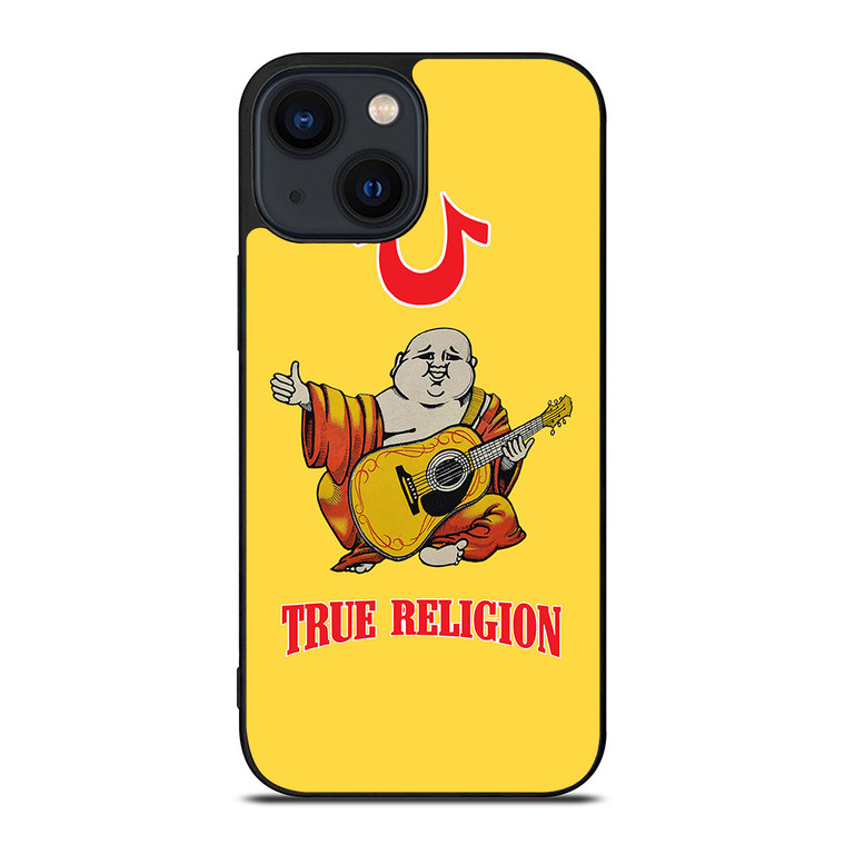 BIG BUDDHA TRUE RELIGION YELLOW iPhone 14 Plus Case Cover