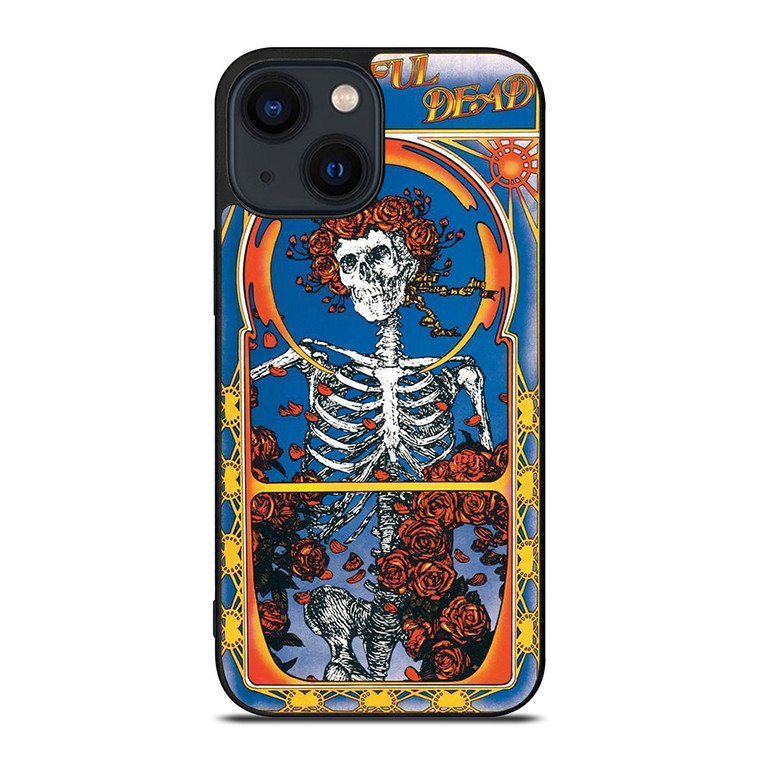 GRATEFUL DEAD SKULL AND ROSE 3 iPhone 14 Plus Case Cover