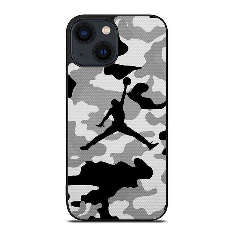 NIKE AIR JORDAN LOGO CAMO iPhone 14 Plus Case Cover