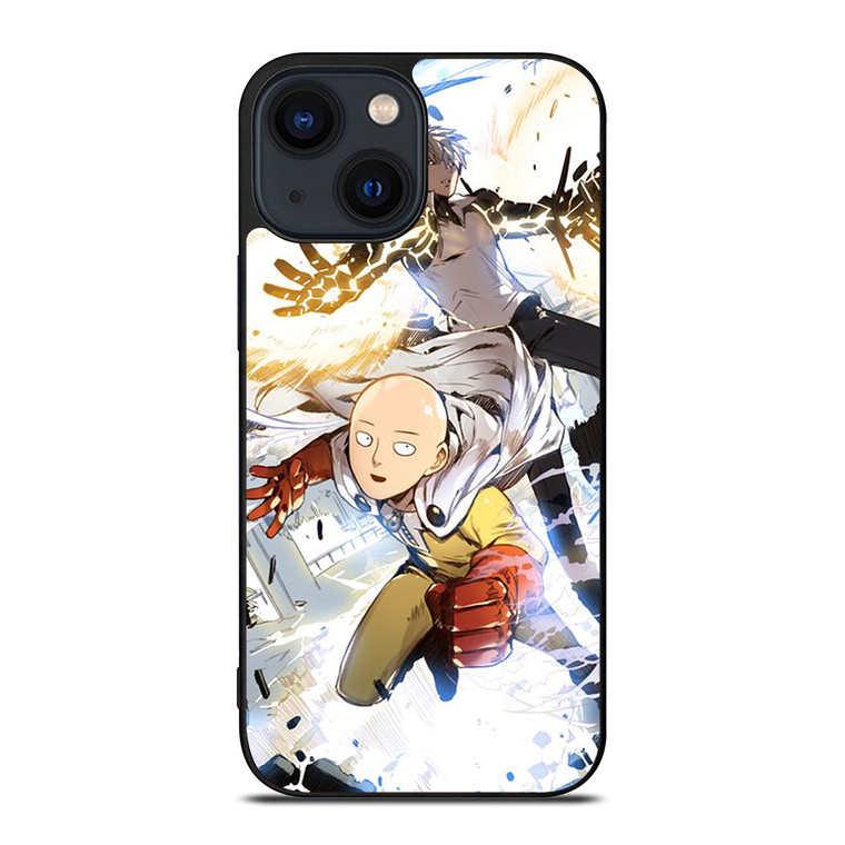 ONE PUNCH MAN SAITAMA AND GENOS iPhone 14 Plus Case Cover