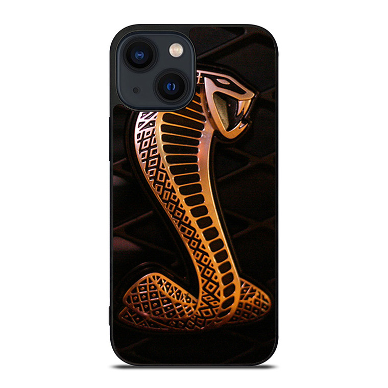 SHELBY COBRA FORD GOLD LOGO iPhone 14 Plus Case Cover