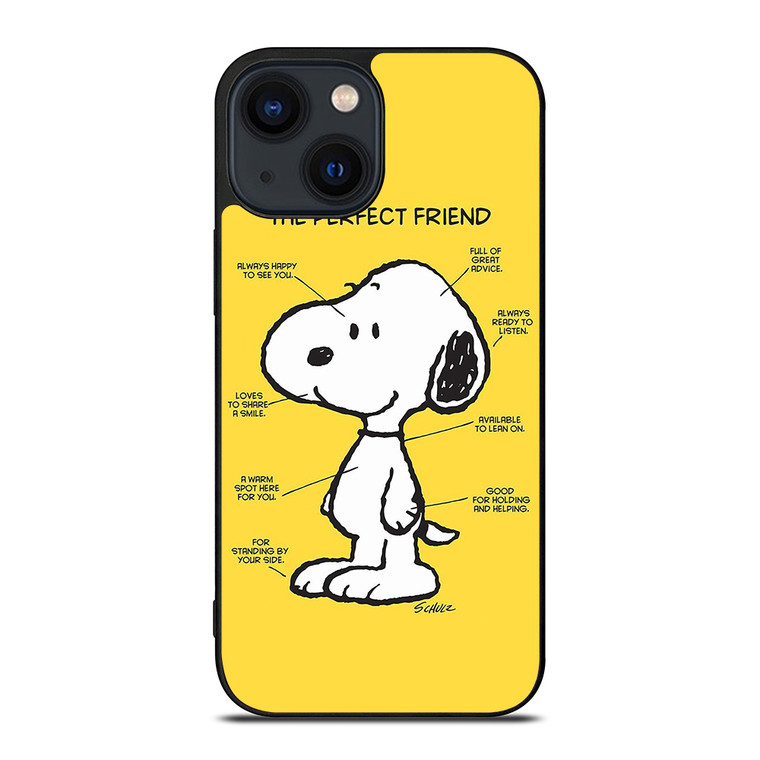 SNOOPY DOG PERFECT FRIEND iPhone 14 Plus Case Cover