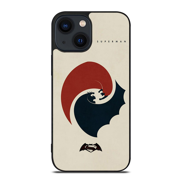 SUPERMAN VS BATMAN YIN YANG iPhone 14 Plus Case Cover