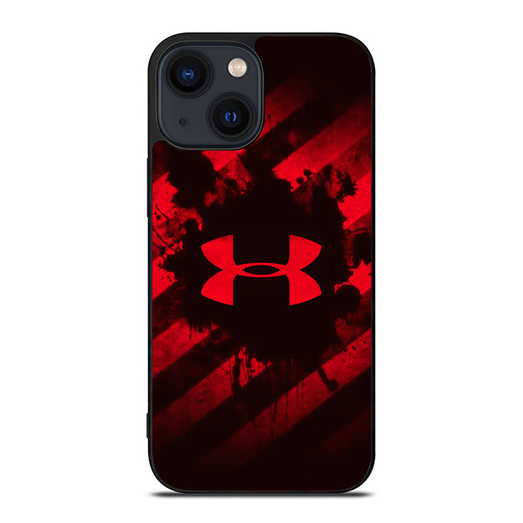 UNDER ARMOUR RED STRIPE LOGO iPhone 14 Plus Case Cover