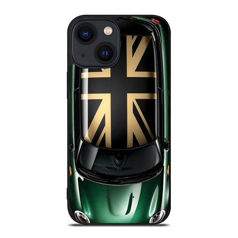 UNIONS JACK MINI COOPER GREEN iPhone 14 Plus Case Cover