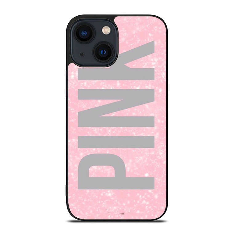 VICTORIA'S SECRET PINK SPARKLE LOGO iPhone 14 Plus Case Cover