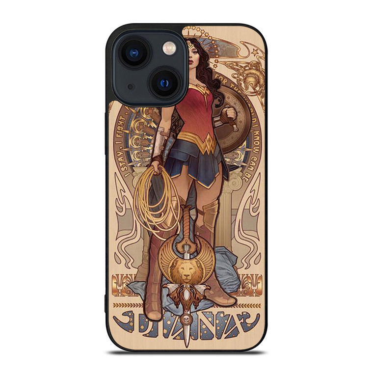 WONDER WOMAN DIANA ART iPhone 14 Plus Case Cover