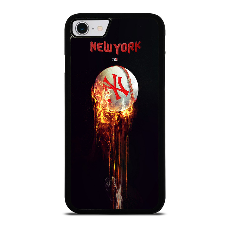 NEW YORK YANKEES FIRE BALL iPhone SE 2022 Case Cover