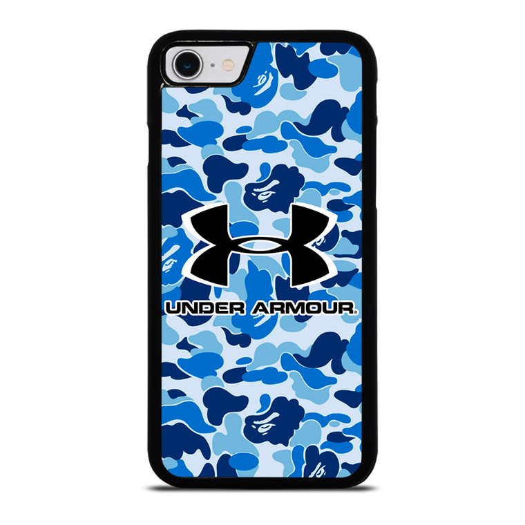 UNDER ARMOUR BLUE CAMO BAPE iPhone SE 2022 Case Cover