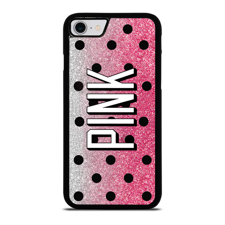 VICTORIA'S SECRET PINK LOGO SPARKLE iPhone SE 2022 Case Cover