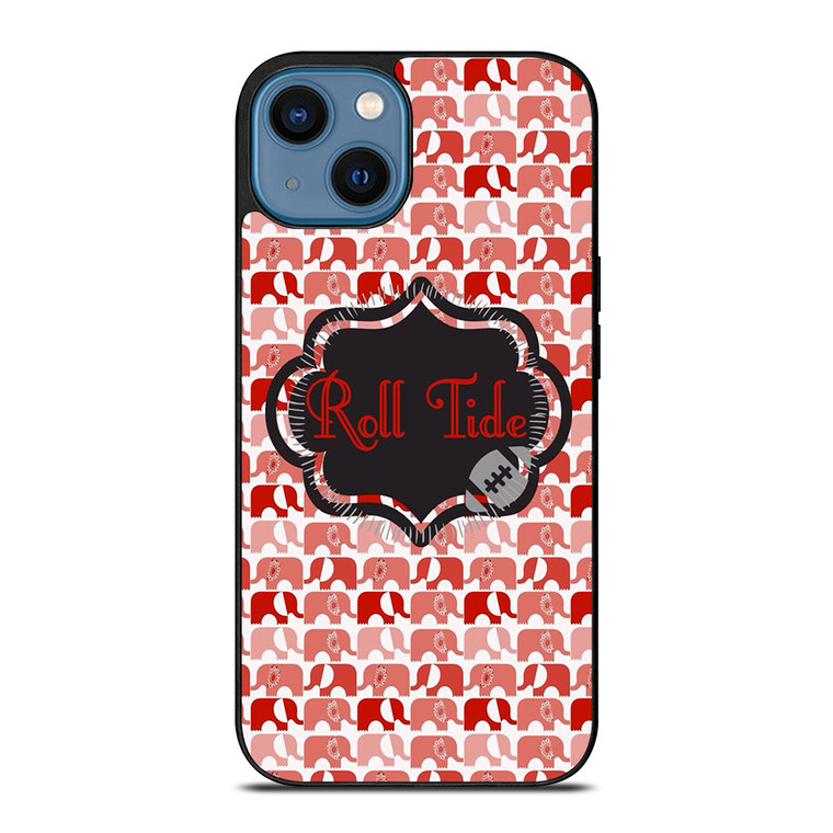 ALABAMA CRIMSON ROLL TIDE LOGO iPhone 14 Case Cover