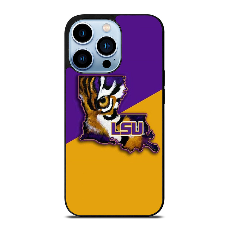 LSU TIGERS LOUISIANA STATE UNIVERSITY FOOTBALL ICON iPhone 13 Pro Max Case Cover