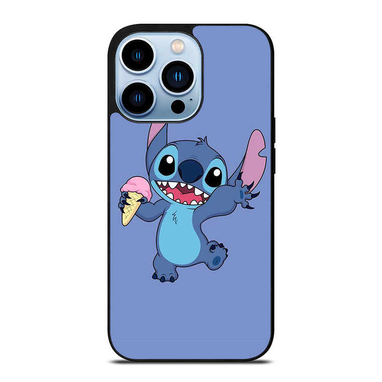 STITCH DISNEY CARTOON ICE CREAM iPhone 13 Pro Max Case Cover