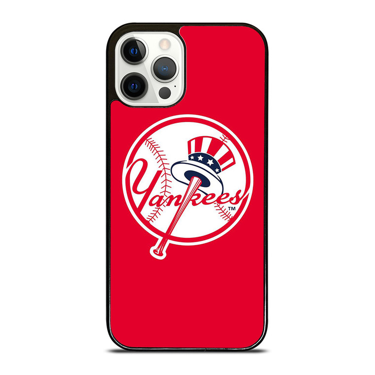 NEW YORK YANKEES BASEBALL CLUB LOGO RED iPhone 12 Pro Case Cover