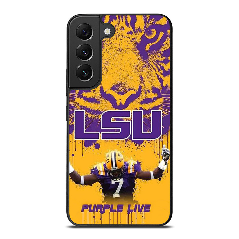 LSU TIGERS LOUISIANA STATE UNIVERSITY PURPLE LIVE Samsung Galaxy S22 Plus Case Cover