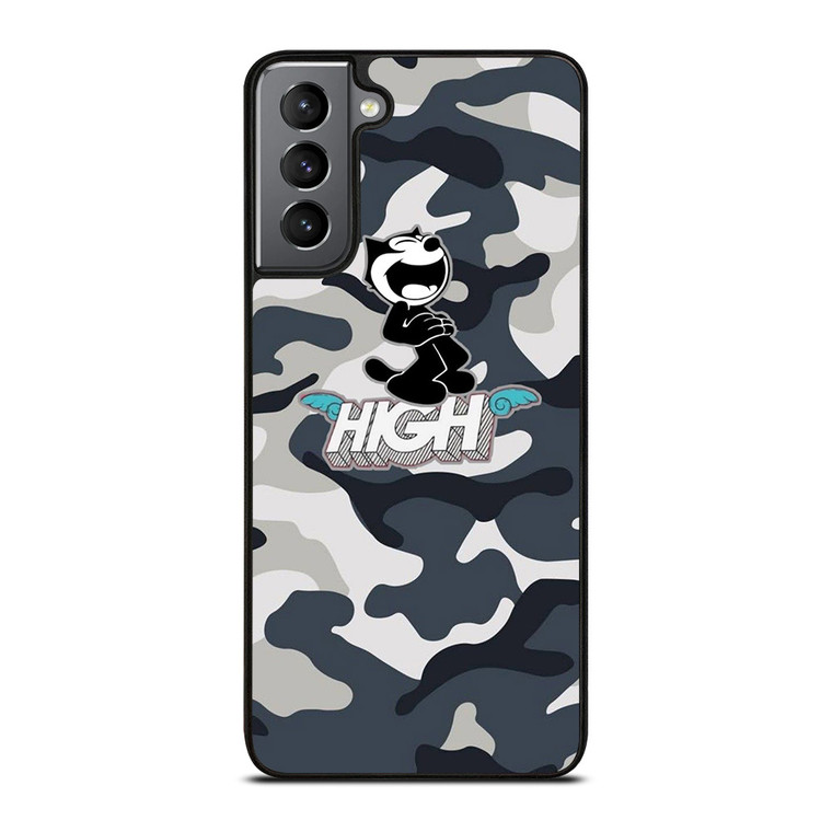 FELIX THE CAT HIGH CAMO Samsung Galaxy S21 Plus Case Cover