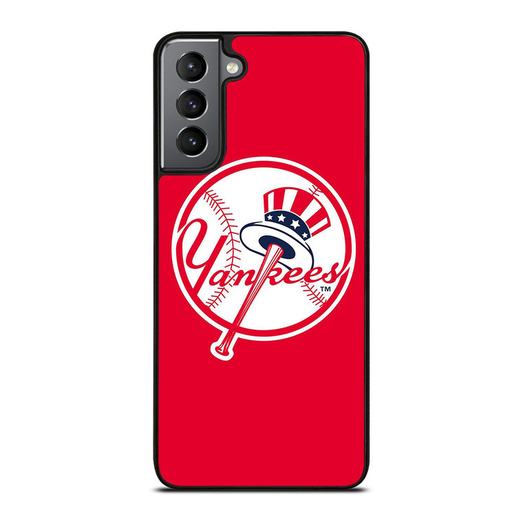 NEW YORK YANKEES BASEBALL CLUB LOGO RED Samsung Galaxy S21 Plus Case Cover