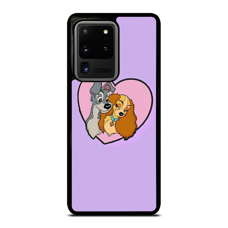 CARTOON LADY AND THE TRAMP DISNEY IN LOVE Samsung Galaxy S20 Ultra Case Cover