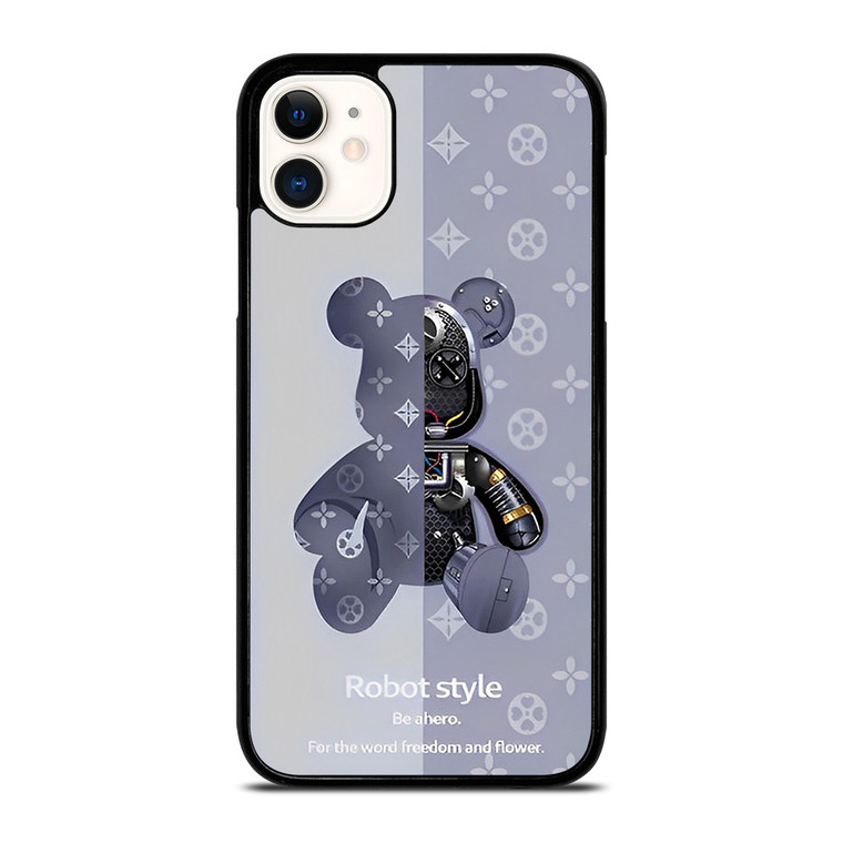 BEAR BRICK KAWS ROBOT STYLE iPhone 11 Case Cover