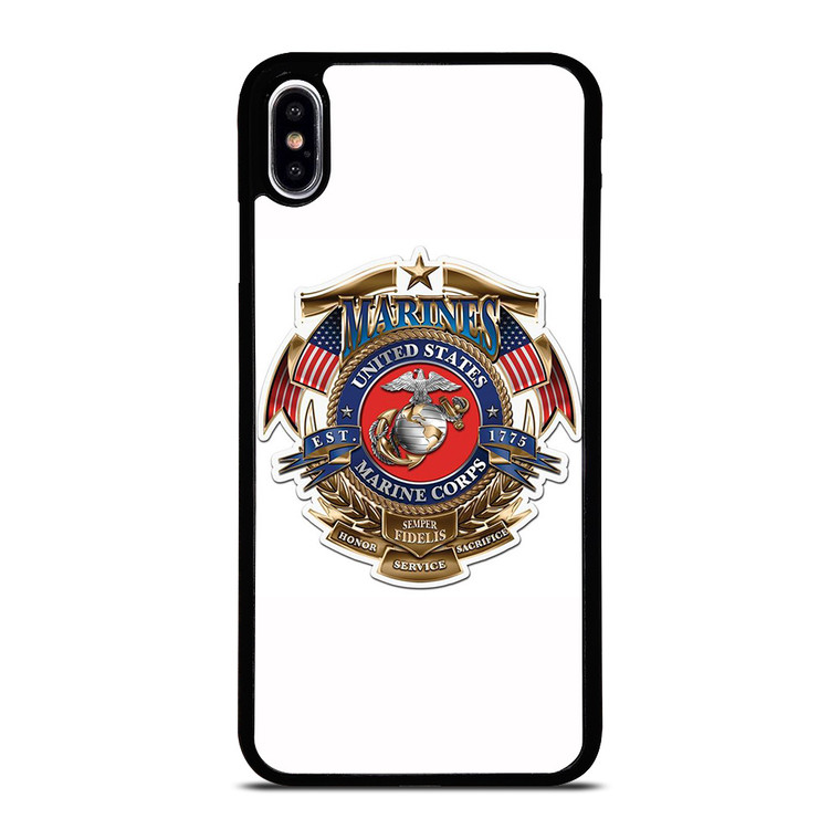 USMC MARINE CORP NAVY SEAL EMBLEM iPhone XS Max Case Cover