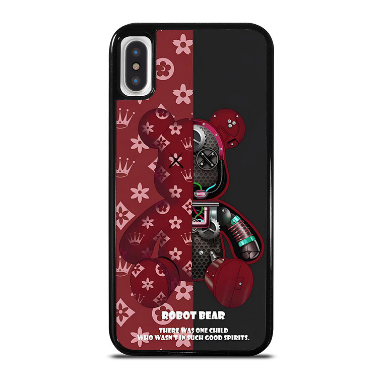 BEAR BRICK KAWS ROBOT RED iPhone X / XS Case Cover