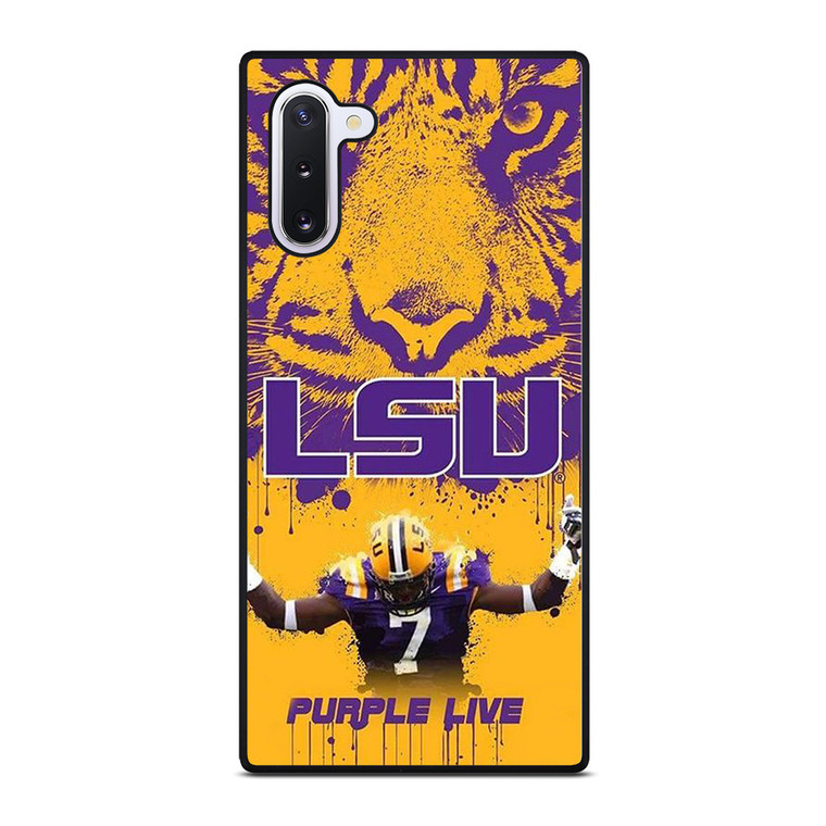 LSU TIGERS LOUISIANA STATE UNIVERSITY PURPLE LIVE Samsung Galaxy Note 10 Case Cover