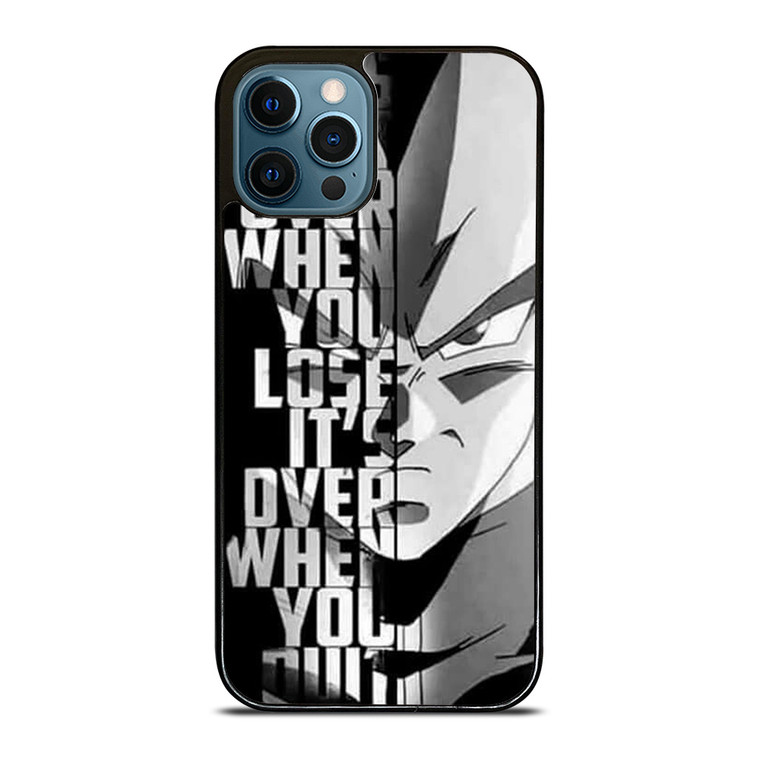 DRAGON BALL VEGETA QUOTE iPhone 12 Pro Case Cover