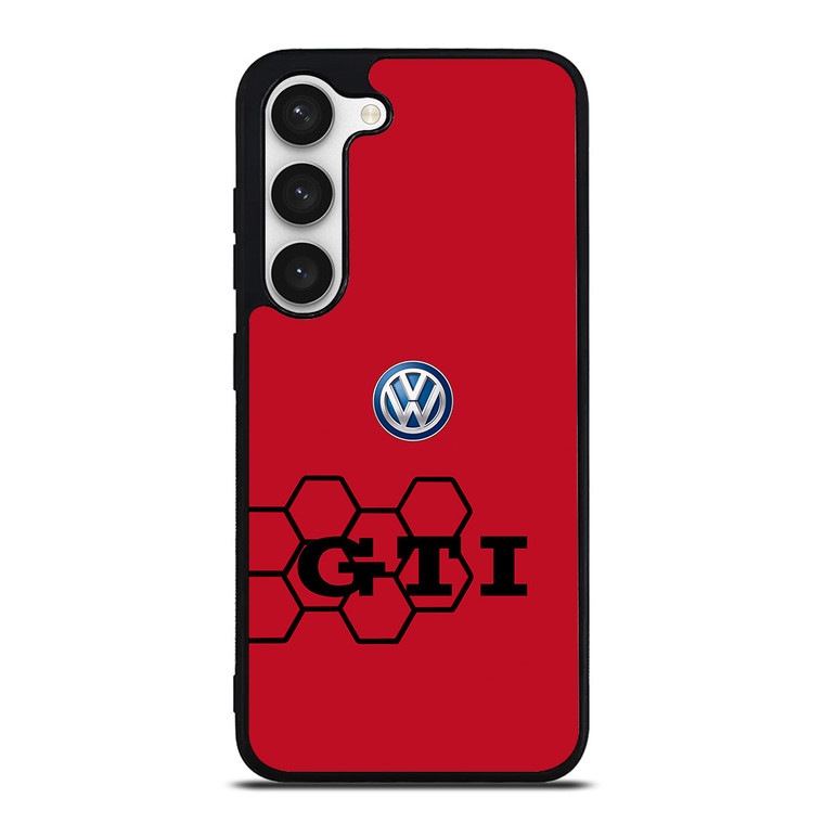 VW VOLKSWAGEN RED HONEYCOMB Samsung Galaxy S23 Case Cover