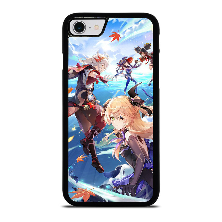 MOBILE GAME CHARACTERS GENSHIN IMPACT iPhone SE 2022 Case Cover