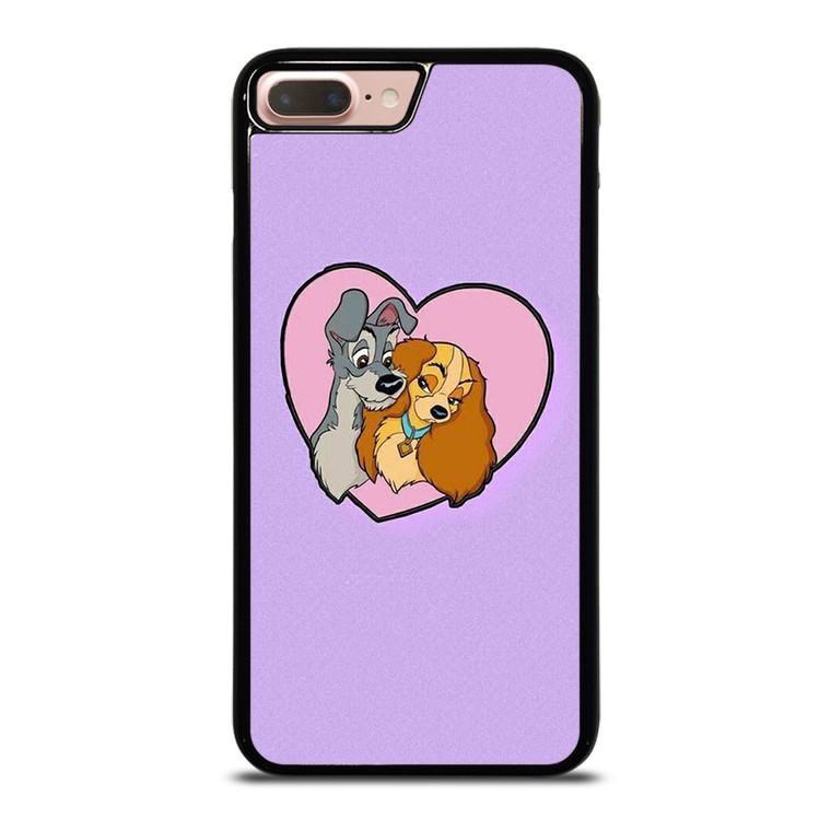 CARTOON LADY AND THE TRAMP DISNEY IN LOVE iPhone 8 Plus Case Cover