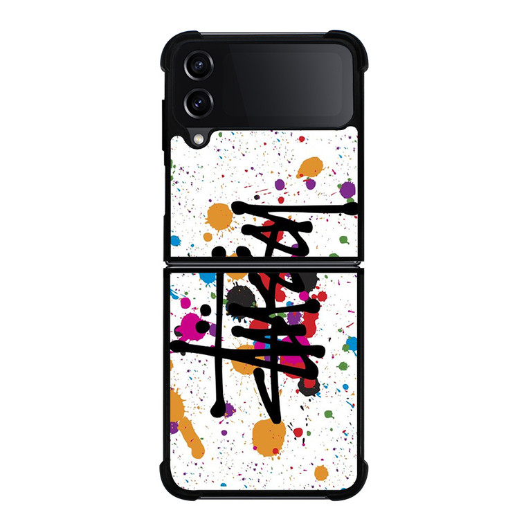 STUSSY ART LOGO Samsung Galaxy Z Flip 4 Case Cover