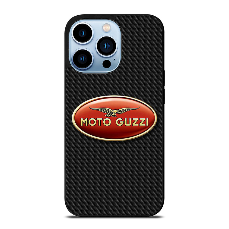 MOTO GUZZI LOGO CARBON iPhone 13 Pro Max Case Cover