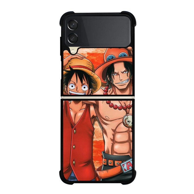 ONE PIECE ACE AND LUFFY Samsung Galaxy Z Flip 3 Case Cover