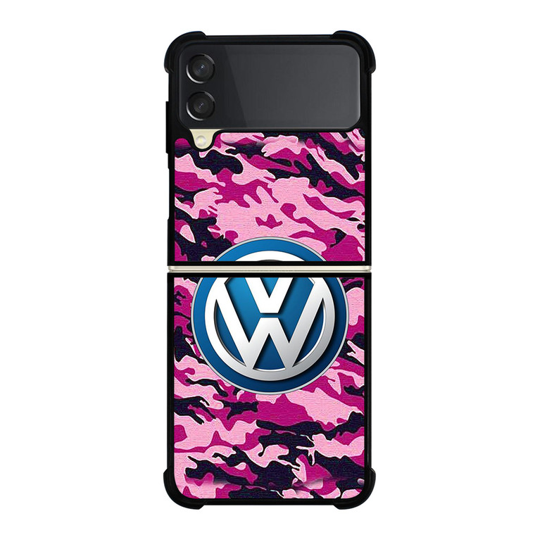 VW VOLKSWAGEN PINK CAMO Samsung Galaxy Z Flip 3 Case Cover