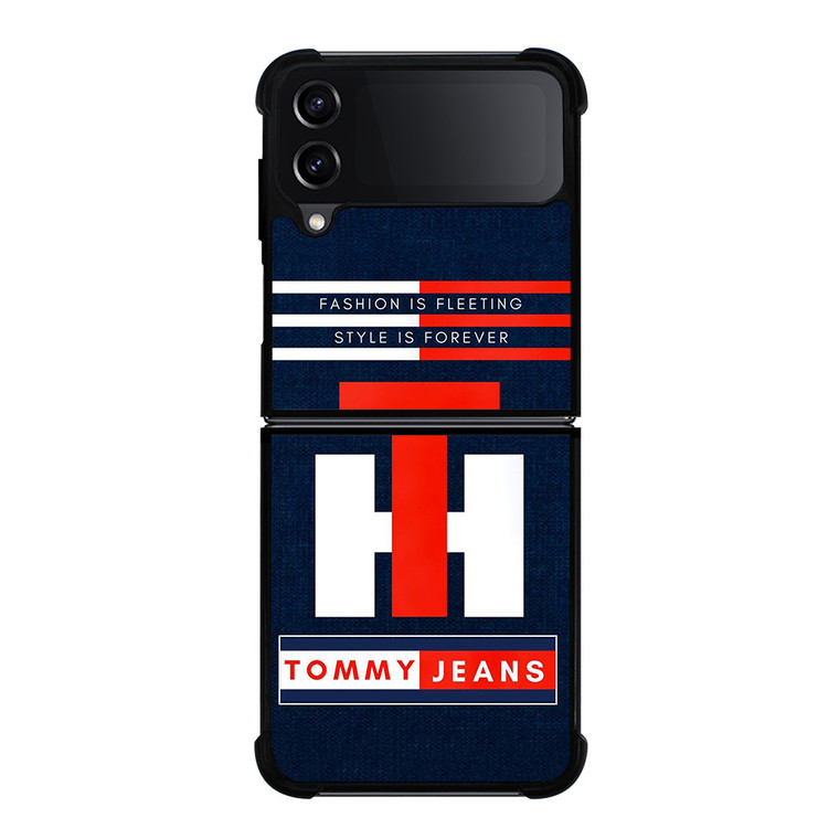 TOMMY HILFIGER JEANS TH LOGO STYLE IS FOREVER Samsung Galaxy Z Flip 4 Case Cover