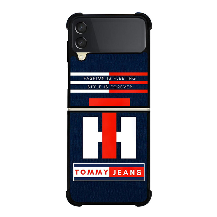 TOMMY HILFIGER JEANS TH LOGO STYLE IS FOREVER Samsung Galaxy Z Flip 3 Case Cover