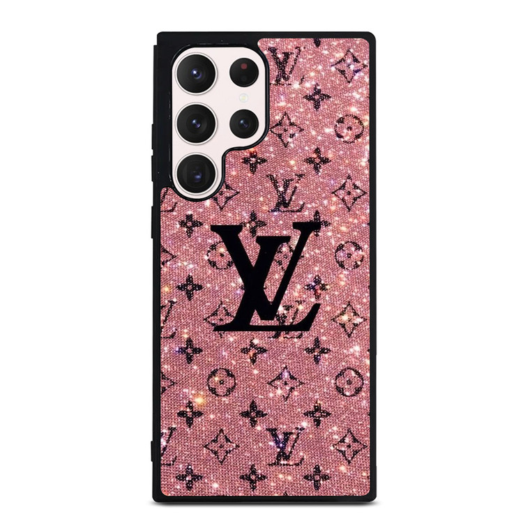 LOUIS VUITTON LV LOGO PINK SPARKLE Samsung Galaxy S23 Ultra Case Cover